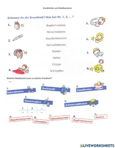 Krankheiten und Medikamente
