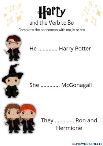 Harry Potter and the verb to be