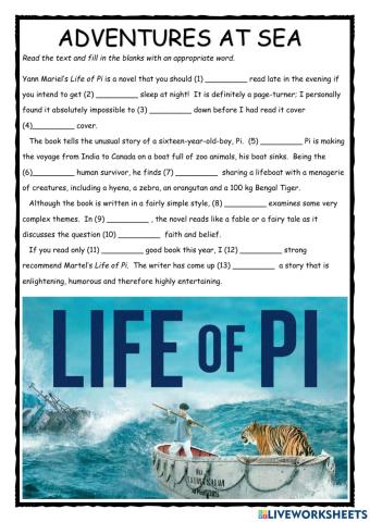 Adventures at Sea FCE Use of English