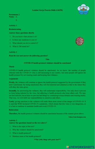 LKPD 2 Analytical Exposition Text