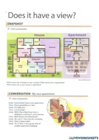 Lesson 15 - Parts of the house-Present simple Yes-no questions