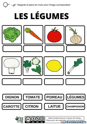 Les légumes