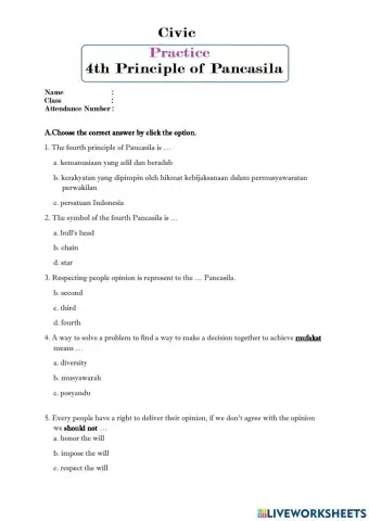 4th principle of pancasila