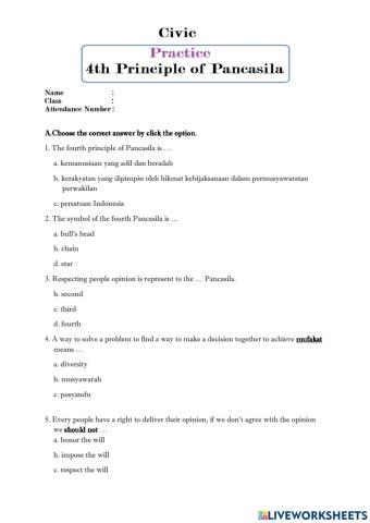 4th principle of pancasila