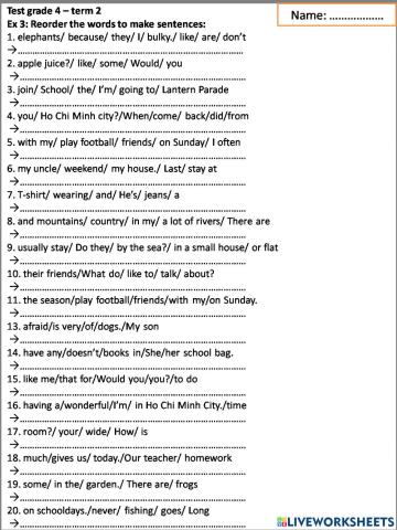 E4 test học kỳ 2022