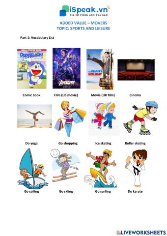 ADDED VALUE MOVERS - Sports and leisure