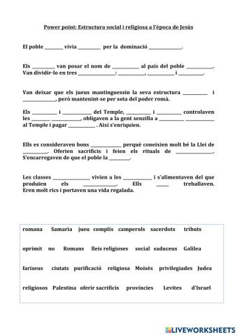 Estructura social i religiosa