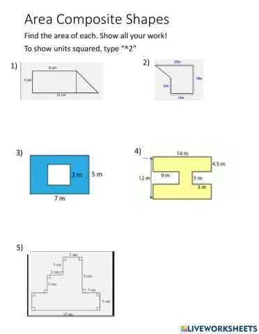 Area of Composite Shapes