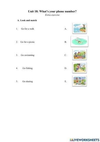 Unit 18: What's your phone number?