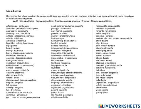 Apuntes-Los adjetivos