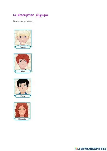 La description physique