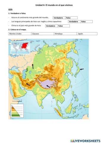 El mundo, los continentes