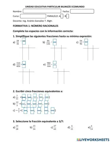 Números Racionales parte 1