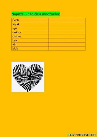 CES - 6.pád,č.mn. - životná maskulina - 2 - psaní