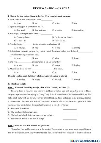 Review 3 - Hk2 - Gr.7