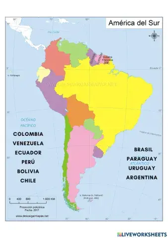 Países de América del Sur
