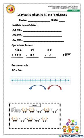 Escritura de cantidades con miles