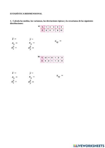 Estadística bidimensional