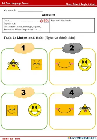 PPD - A4 - Circle, triangle, square, rectangle