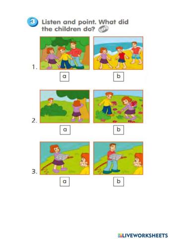 Smart junior 3 past simple listening