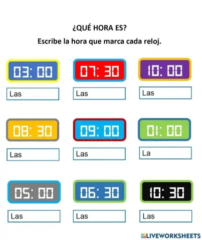 La hora digital