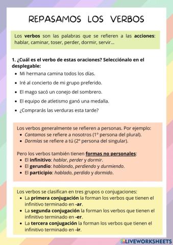 Repasamos los verbos