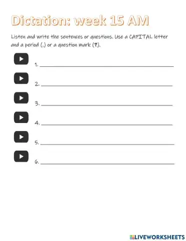 Dictation: was or were