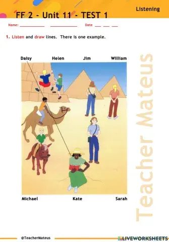 FF 2 - Unit 11 - TEST 1 - Listening