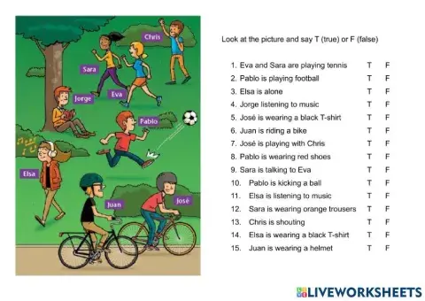 True or False - leisure activities