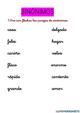 Sinónimos
