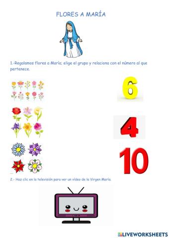 Flores a maría