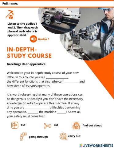 In depth-study course - Lathe