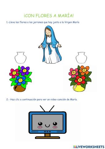 Con flores a maría