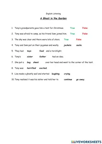 Listening - A Ghost in the Garden