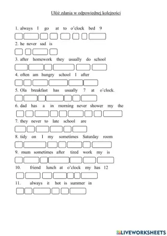 English Class A1 Unit 6