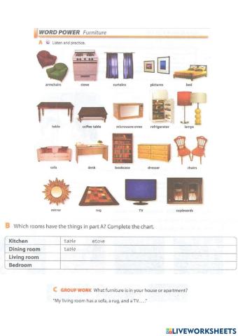 Lesson 16 - Furniture-There is there are