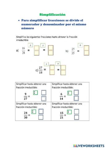 Simplificación