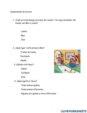 Comprensión de lectura