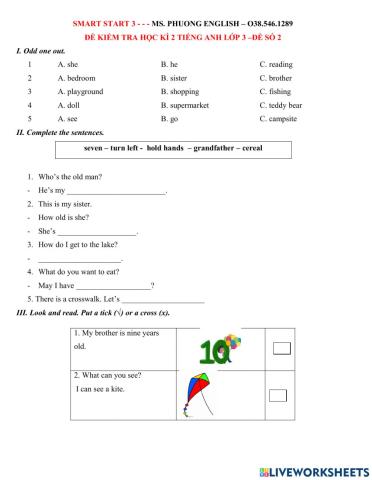 Final test - listening theme 6 - Grade 3