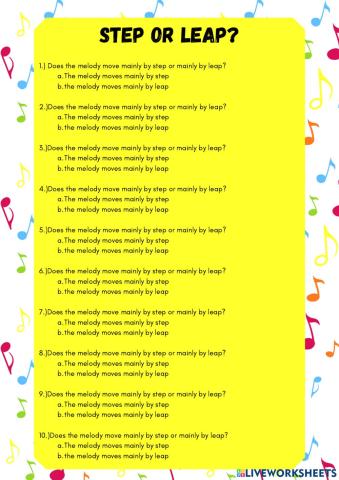 Step or Leap