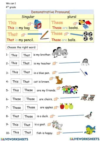 Demonstrative pronouns
