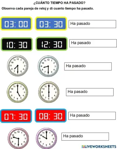 ¿Cuánto tiempo ha pasado?