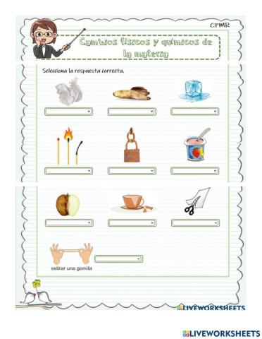 Cambios físicos y quimicos
