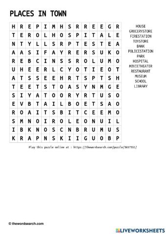 Places in town
