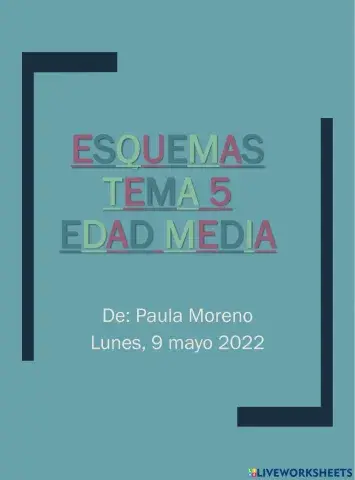 Esquemas soci edad media