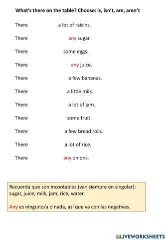 What's there on the table? 2