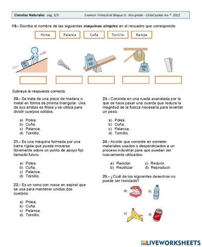 Máquinas simples y compuestas