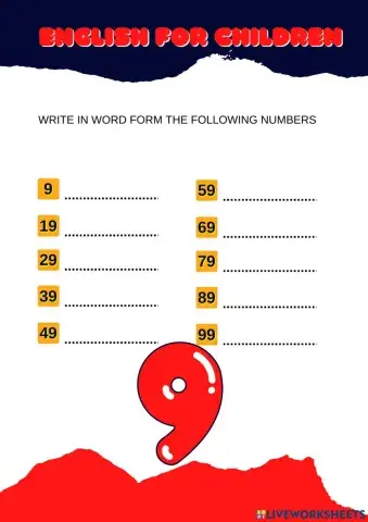 Numbers with 9