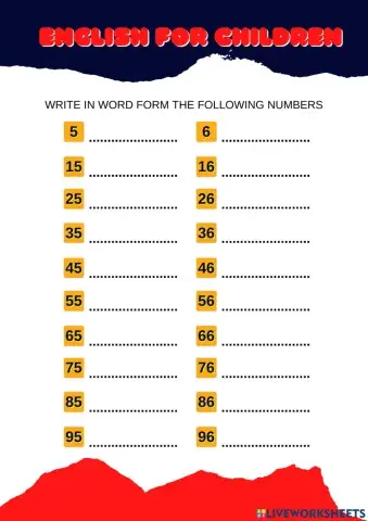 Numbers with 5 and 6