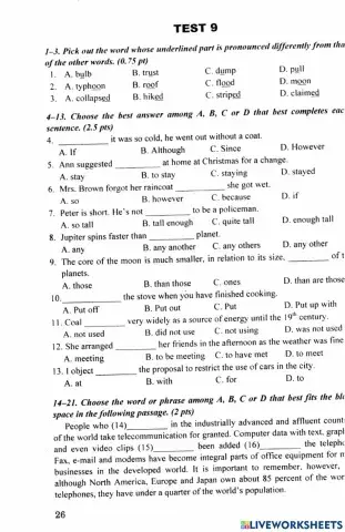 Bộ đề 10 -Lưu Hoằng Trí- Test 09